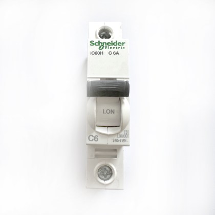 Schneider Electric iC60H A9F54106 C6A C6 6A 6 Amp MCB Circuit Breaker Type C